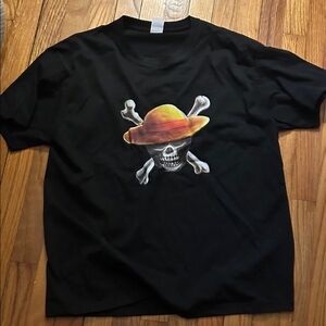 Black Skull Graphic Men's T-Shirt